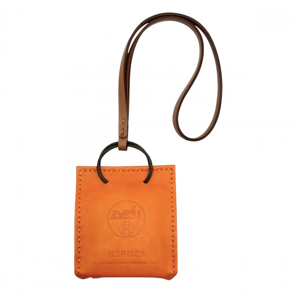 売り尽くし】HERMES エルメス キーホルダー サック オランジュ バッグ