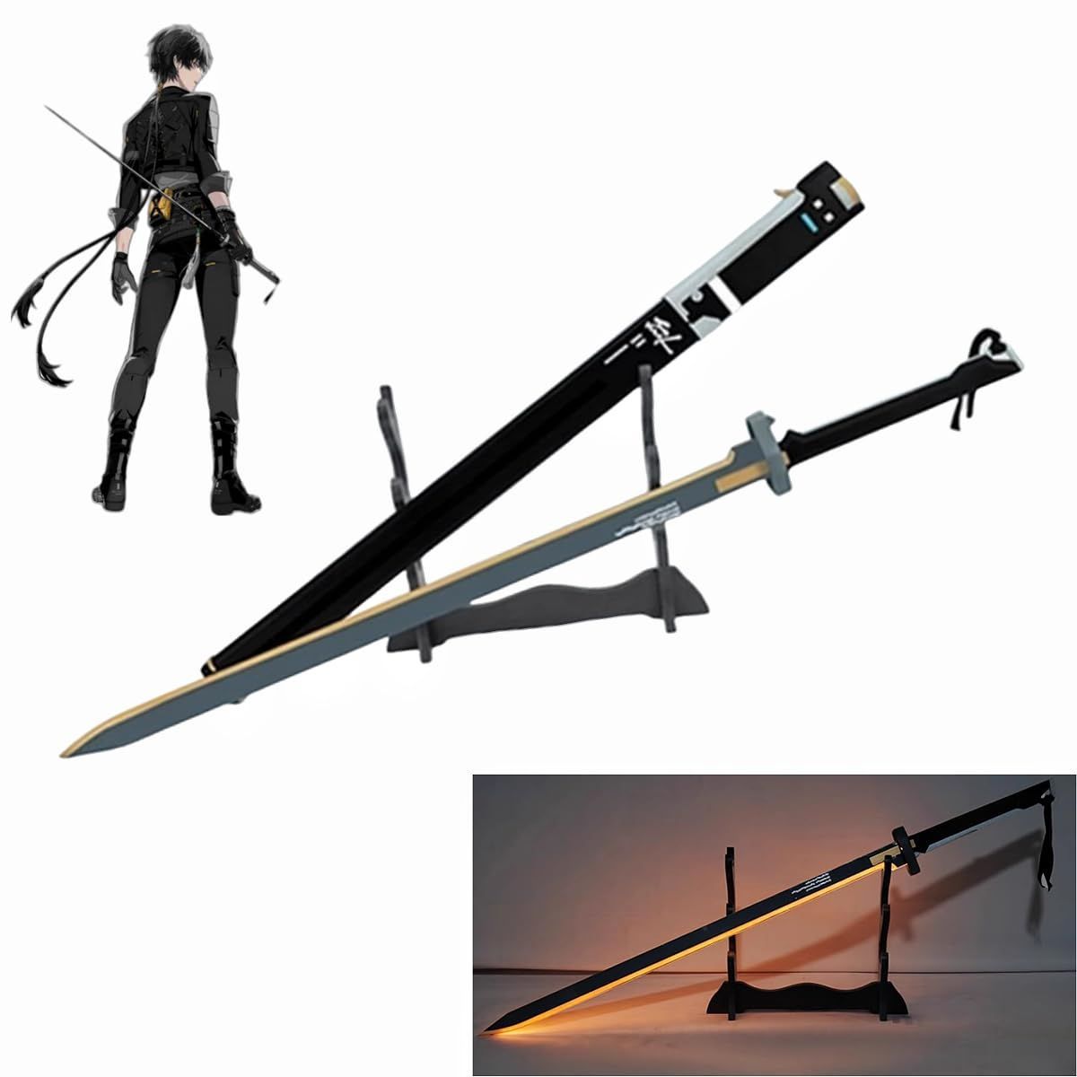 ♥ 漂泊者 コスプレ道具 刀剣 発光 鳴潮 漂泊者 武器 回折 消滅 迅刀 PVC製 110cm 分割 コスチューム用 cosplay 仮装 変装 コスチュー BJ0930ML04 ハロウィン
