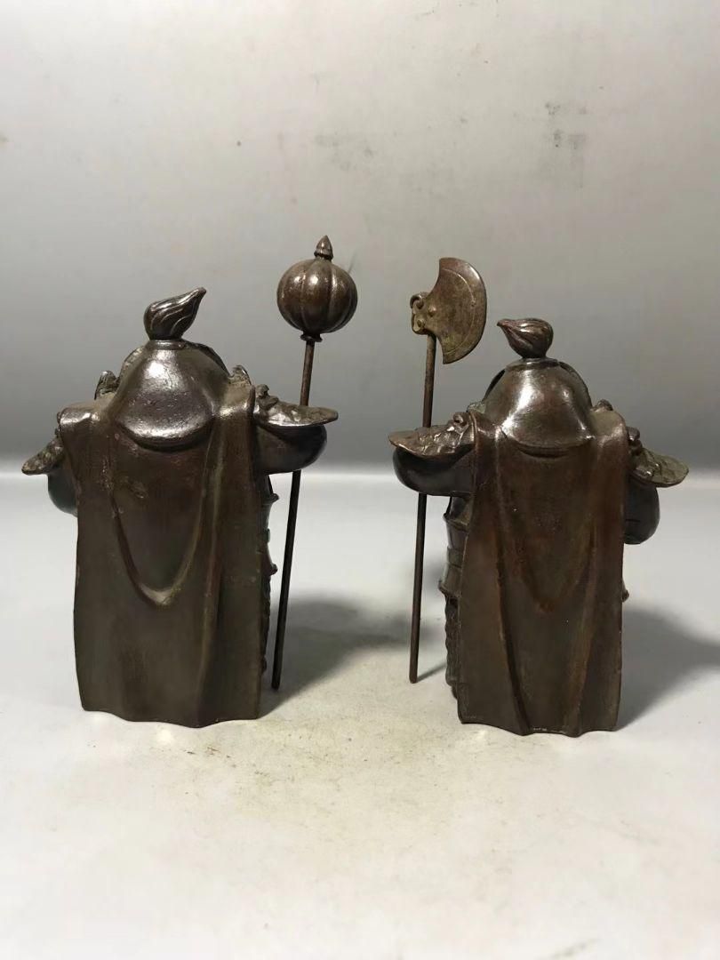 銅製 門神 鎮宅 辟邪 開運 風水 招財 荼鬱塁二神 置物 工芸品 【公式通販】