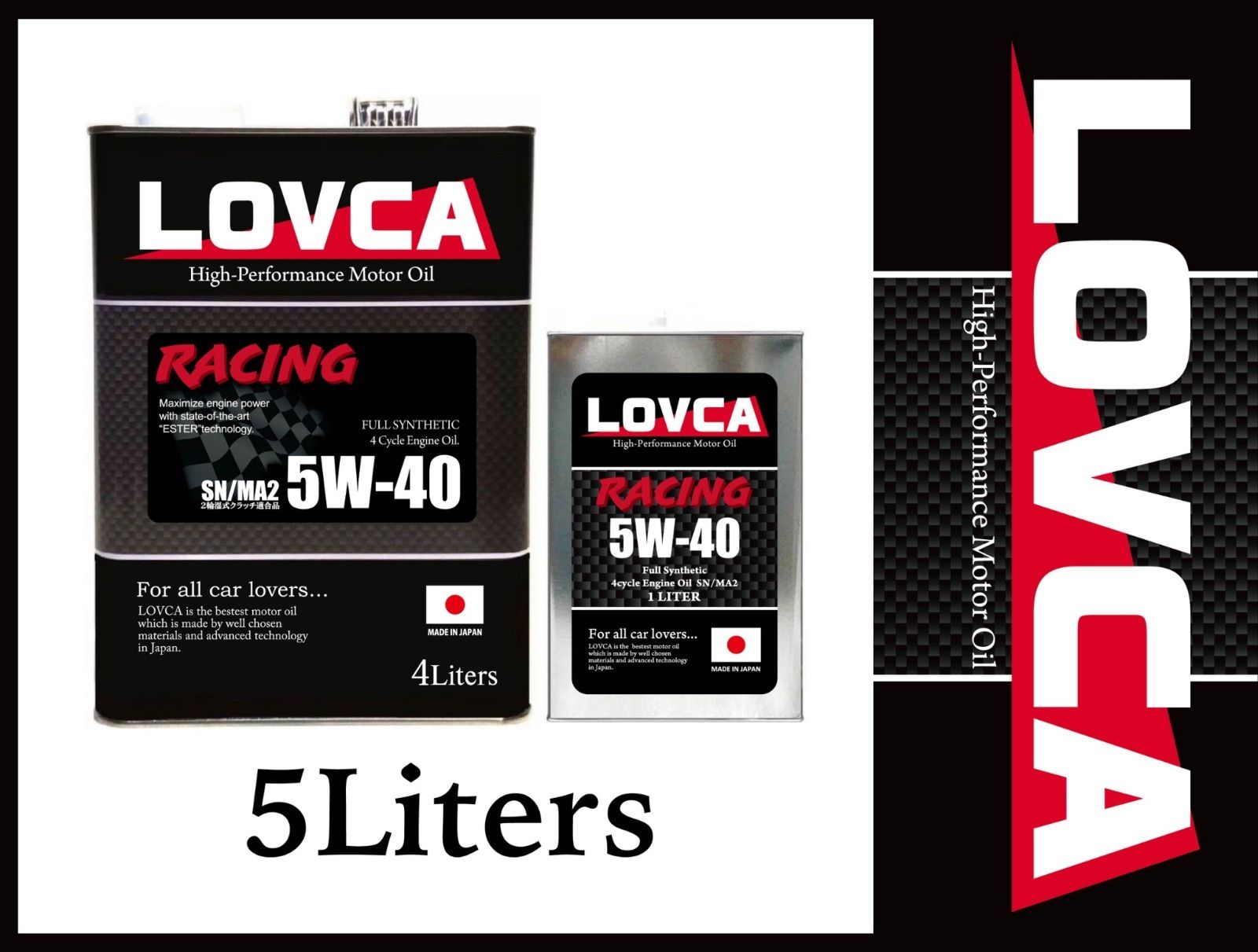 ■送料無料■LOVCA PREMIUM-RACING 5W-40 20L SP特殊減摩技術×エステル×PAO RACINGを超えた特別なレーシングオイル LSPI対応■LPR540-20