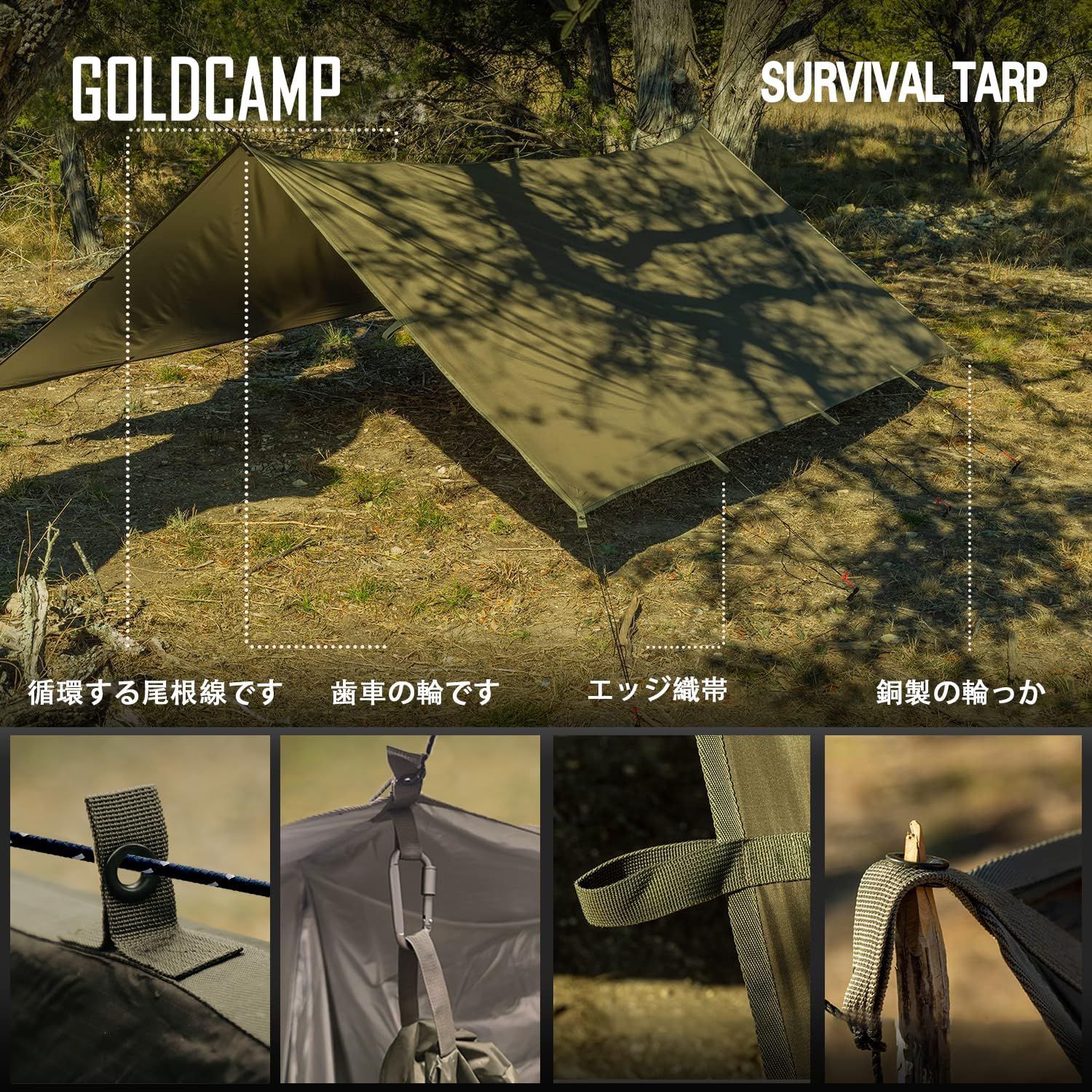  布です防水タープ キャンプ タープ テント ぬの ループ 軽量 難燃性 日除け 耐水圧15000 mm 紫外線カット ナイロン UPF 50 サンシェルター ポータブル 天幕 シェード 70 D アウトドア しゅうのう収納ふくろ袋つき付きです 2 10人用 タープ シェード本体 タープ シェード