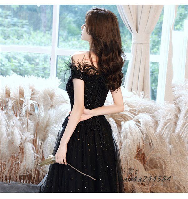 【BIG SALE！】 結婚式 ワンピース パーティドレス ドレス フォーマル Aライン ドレス 謝恩会 40代 黒 同窓会発表会 20代 ロング 30代 am4a244584 低価格！