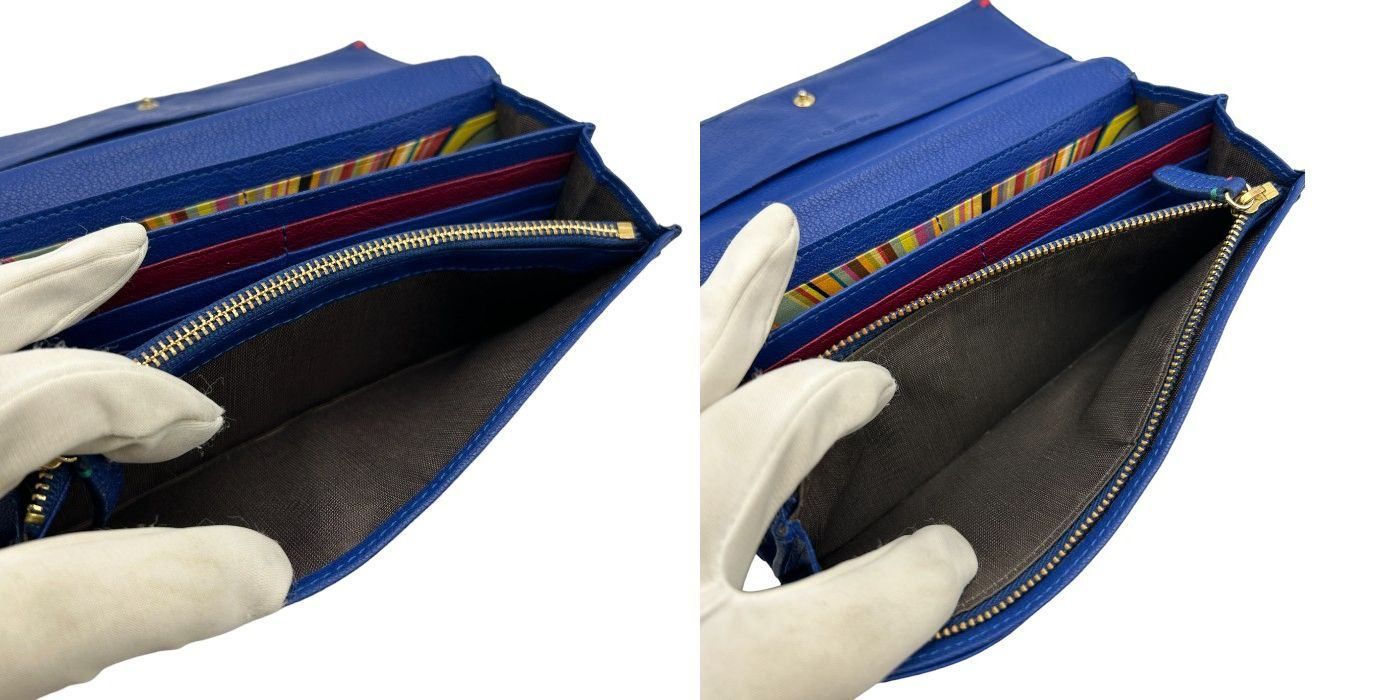 Paul Smith ポールスミス ゴートスキン ハイライトステッチ 長財布