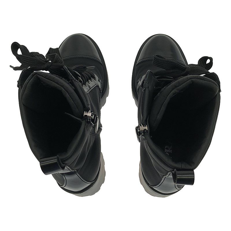 PRADA / プラダ | Re Nylon レザー ブーティー レースアップ PRADA / プラダ | Re Nylon レザー ブーティー レースアップ