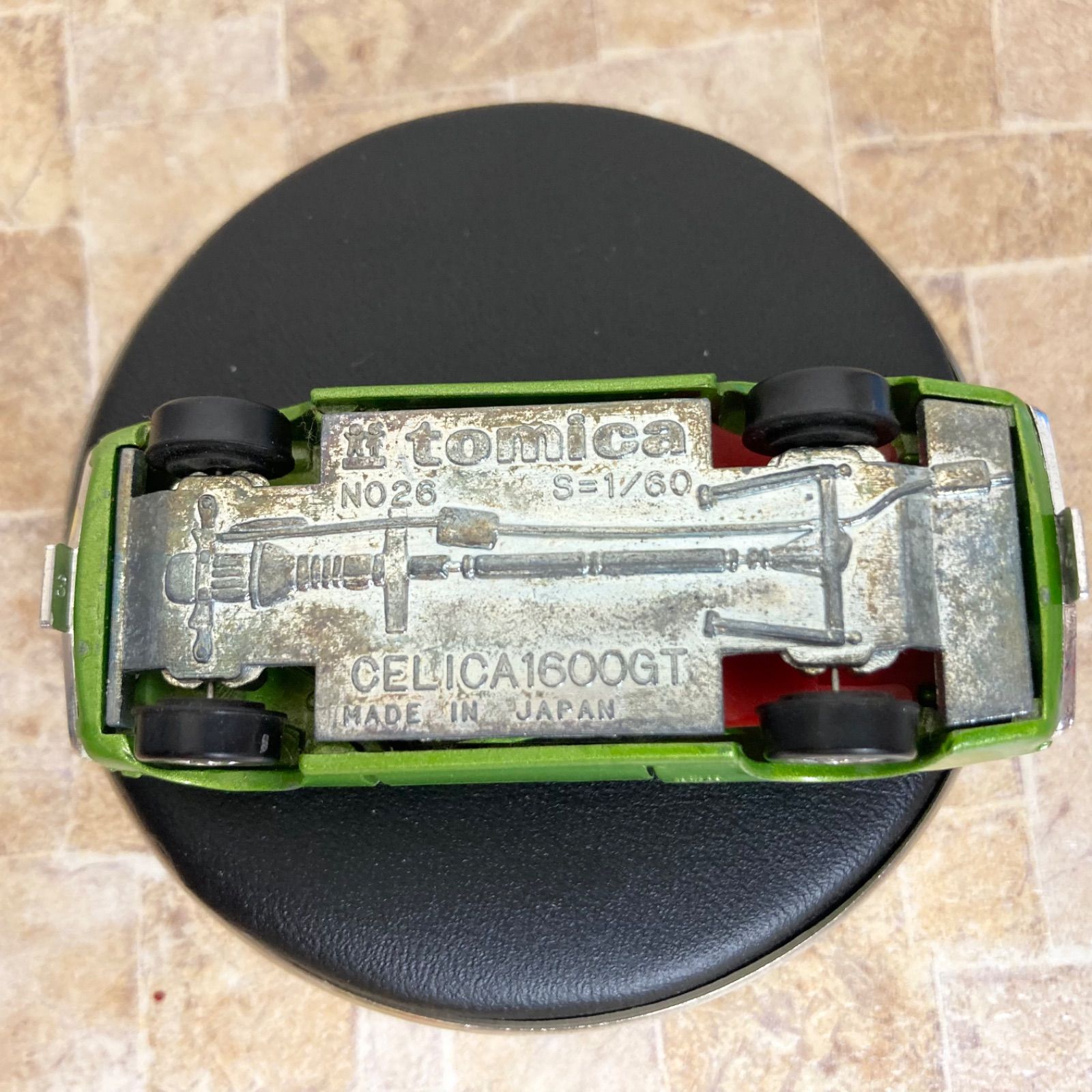 トミカ 日本製 No.26 セリカ 1600GT グリーン 緑 黒箱 TOMICA Made In