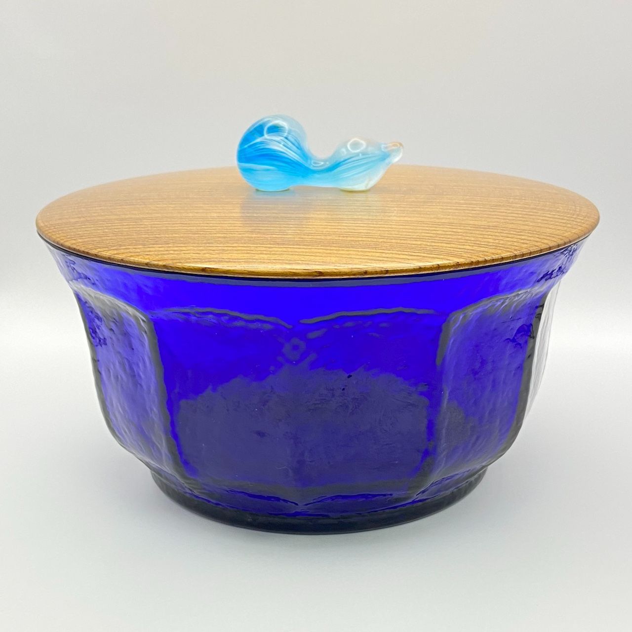 水指 平水指 ガラス ギヤマン 義山 割蓋 夏 茶道具 大鉢 切子