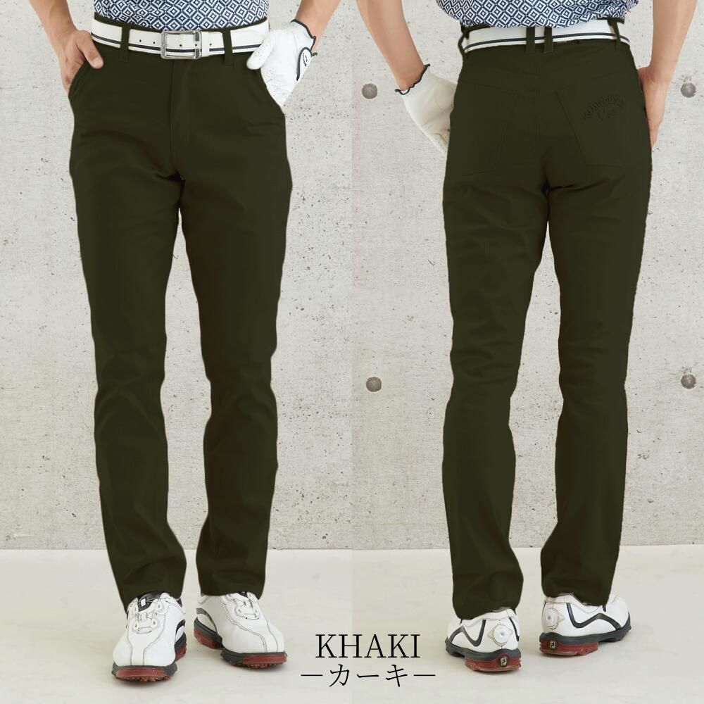 【公式NewEdition GOLF】ゴルフパンツ ゴルフウェア メンズ売れ筋 当方売れ筋No1カラー ストレッチ チノパン ズボン パンツ ニューエディションゴルフ NEG-026（カーキ 3Lサイズ）