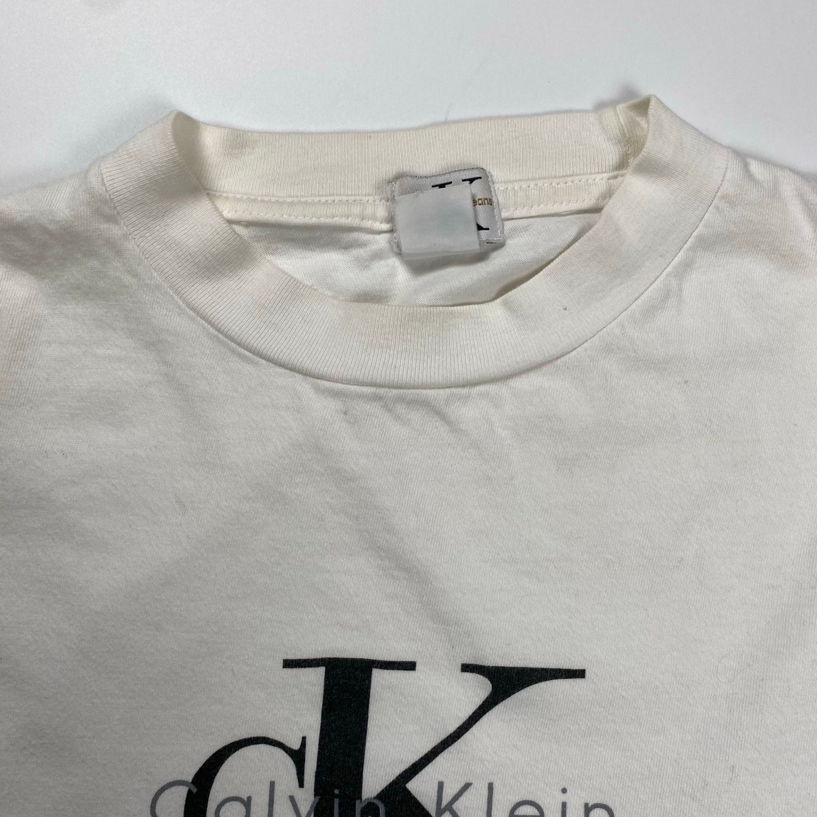   Jeans CKロゴ長袖カットソー ホワイト 楽天市場】【10%OFFクーポン対象】Calvin Klein ロンT 長袖T