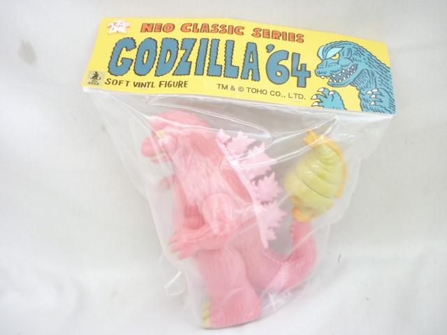 ホビー NEOPLAYERONE ゴジラ 64 GODZILLA ネオプレイヤーワン ソフビ ピンク ワンフェス