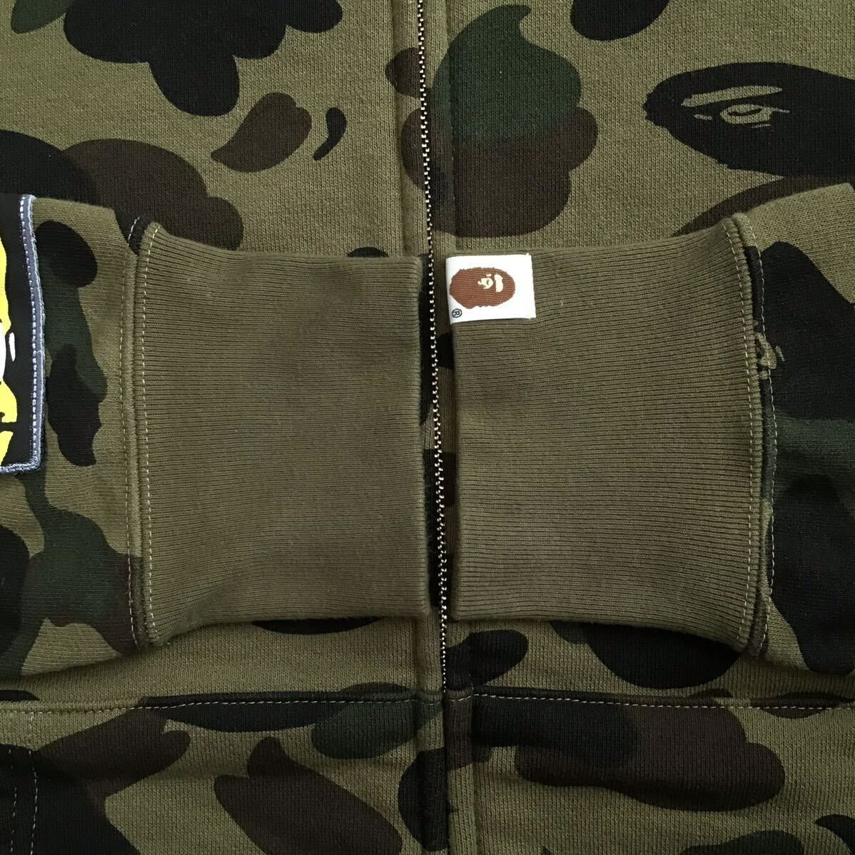 APE シャークパーカー M 1 1st camo yellow シャーク パーカー Mサイズ shark full zip