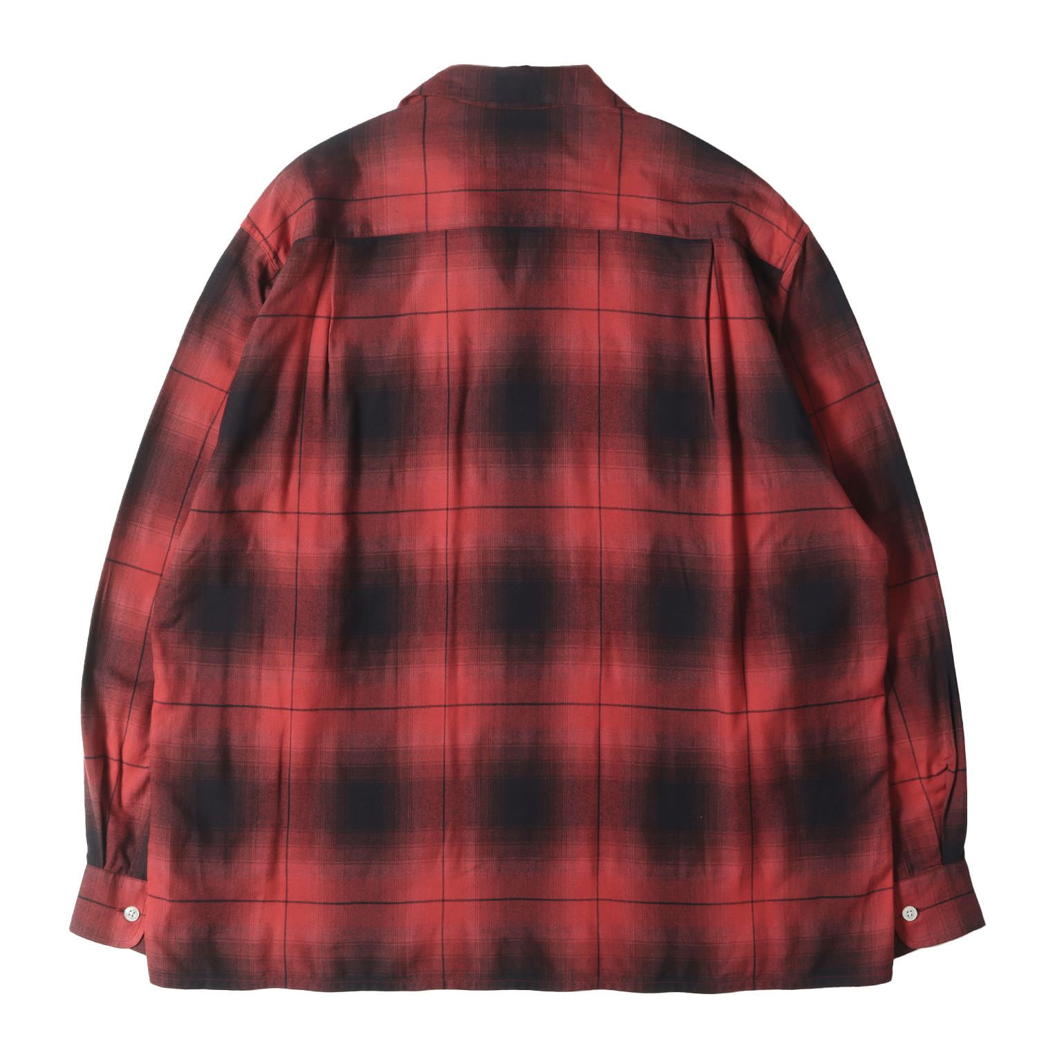 美品】WACKO MARIA ワコマリア シャツ レッド×ブラック 赤黒