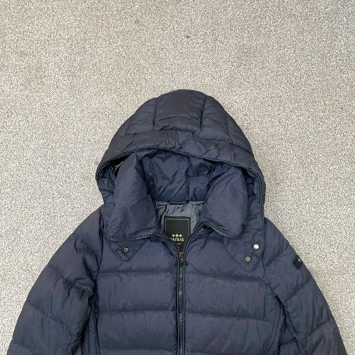 TATRAS ネイビー ダウンジャケット ロング丈