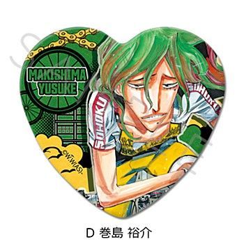 新品/公式】弱虫ペダル_ハート型缶バッジ D 巻島裕介 公式グッズ