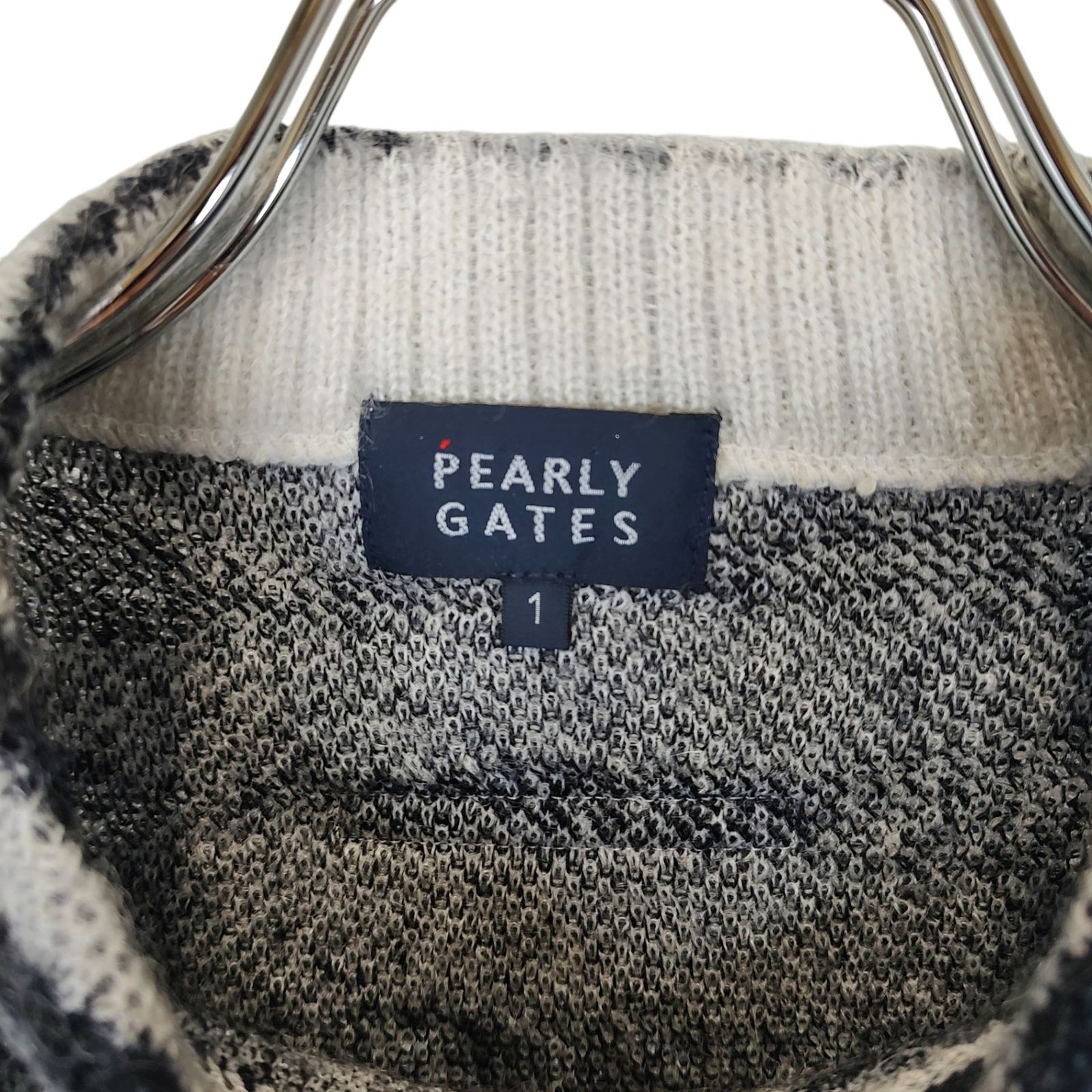 新品　パーリーゲイツ　ゼブラ柄モヘアニットセーター PEARLY GATES パーリーゲイツ ゴルフ 21AW ゼブラ柄 モックネック