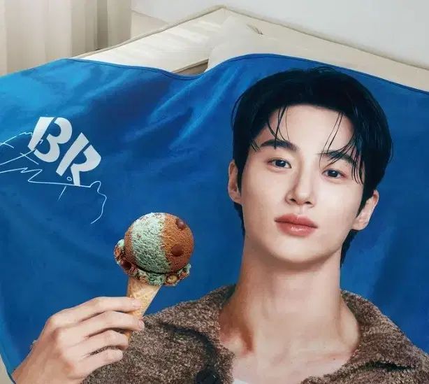 【雷市場（ポンジャン）商品韓国直送】 ボン・ウソク BASKIN ROBBINS BR ブランケット 毛布