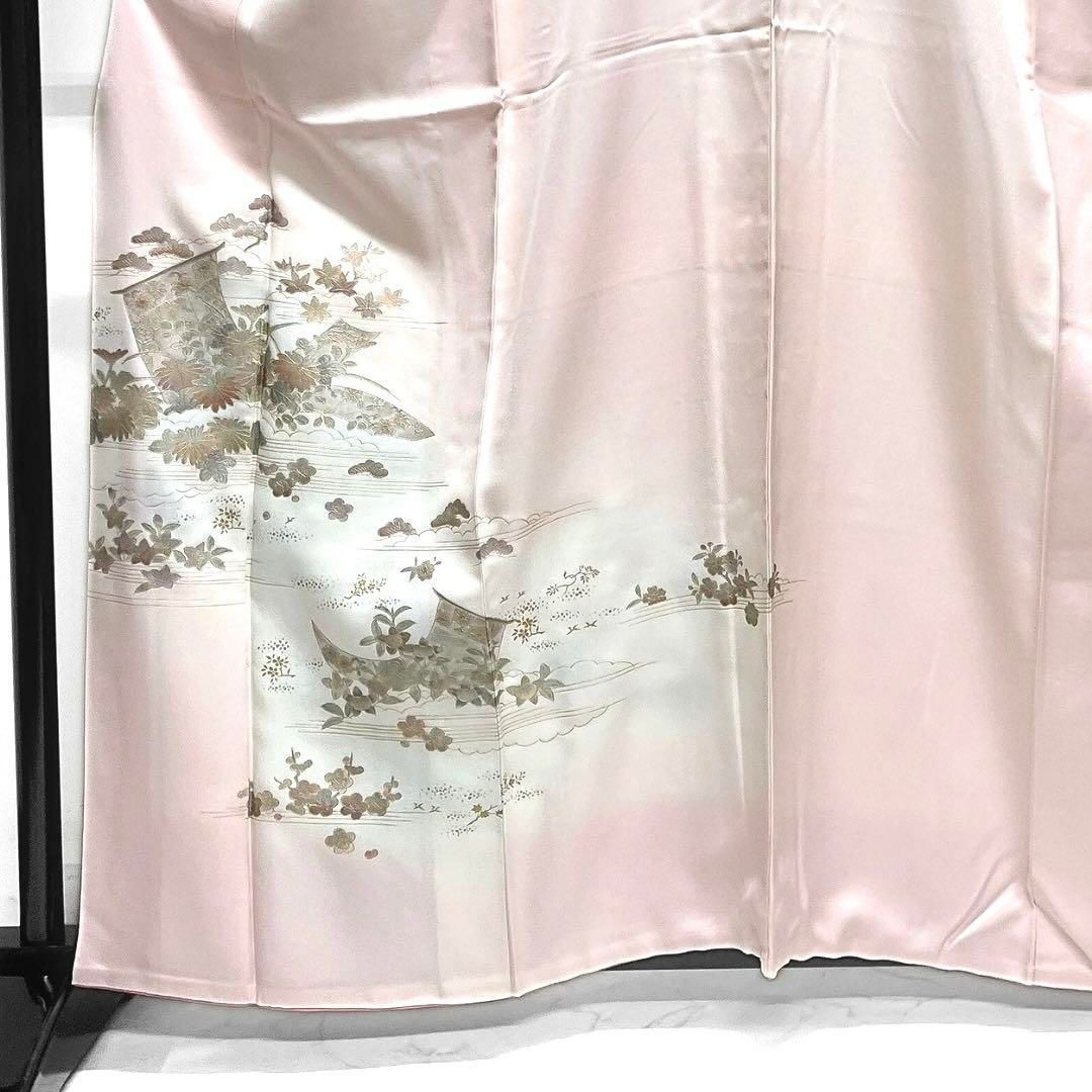 付け下げ 作家もの 金彩 几帳 菊 梅 桔梗 橘 桜 着物 021a d - メルカリ 