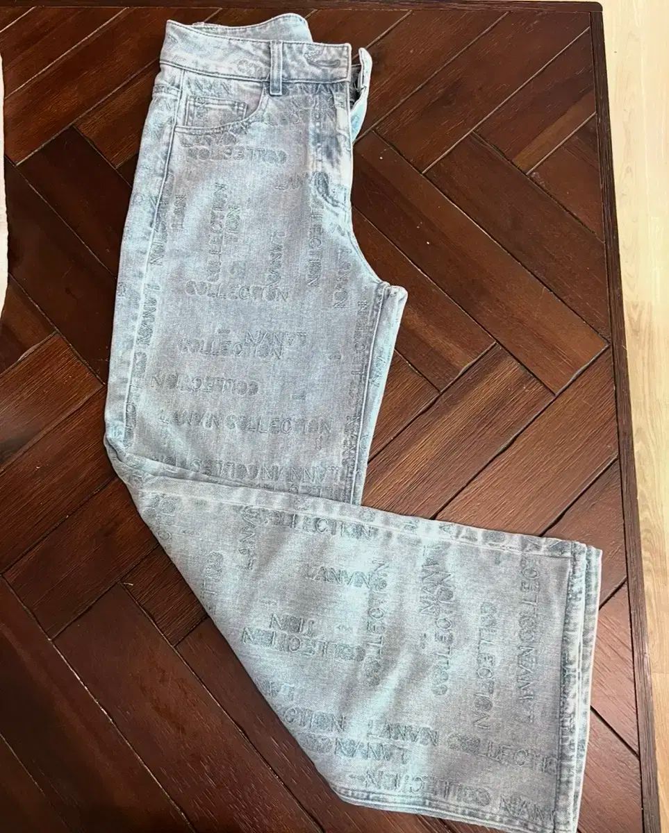 LANVIN COLLECTION ロゴ 刺繡 デニム パンツ 55