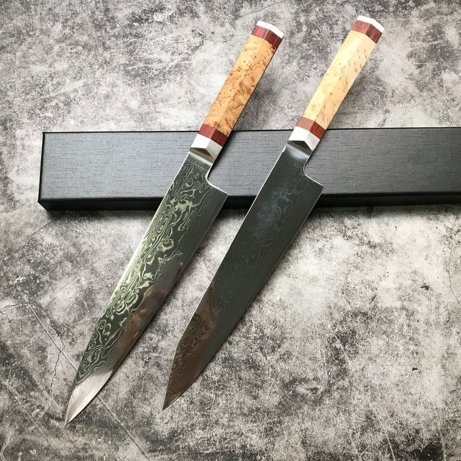 柳刃包丁 尺一 333mm 水焼 本焼 青鋼 水鏡研 鏡面 水牛黒檀八角