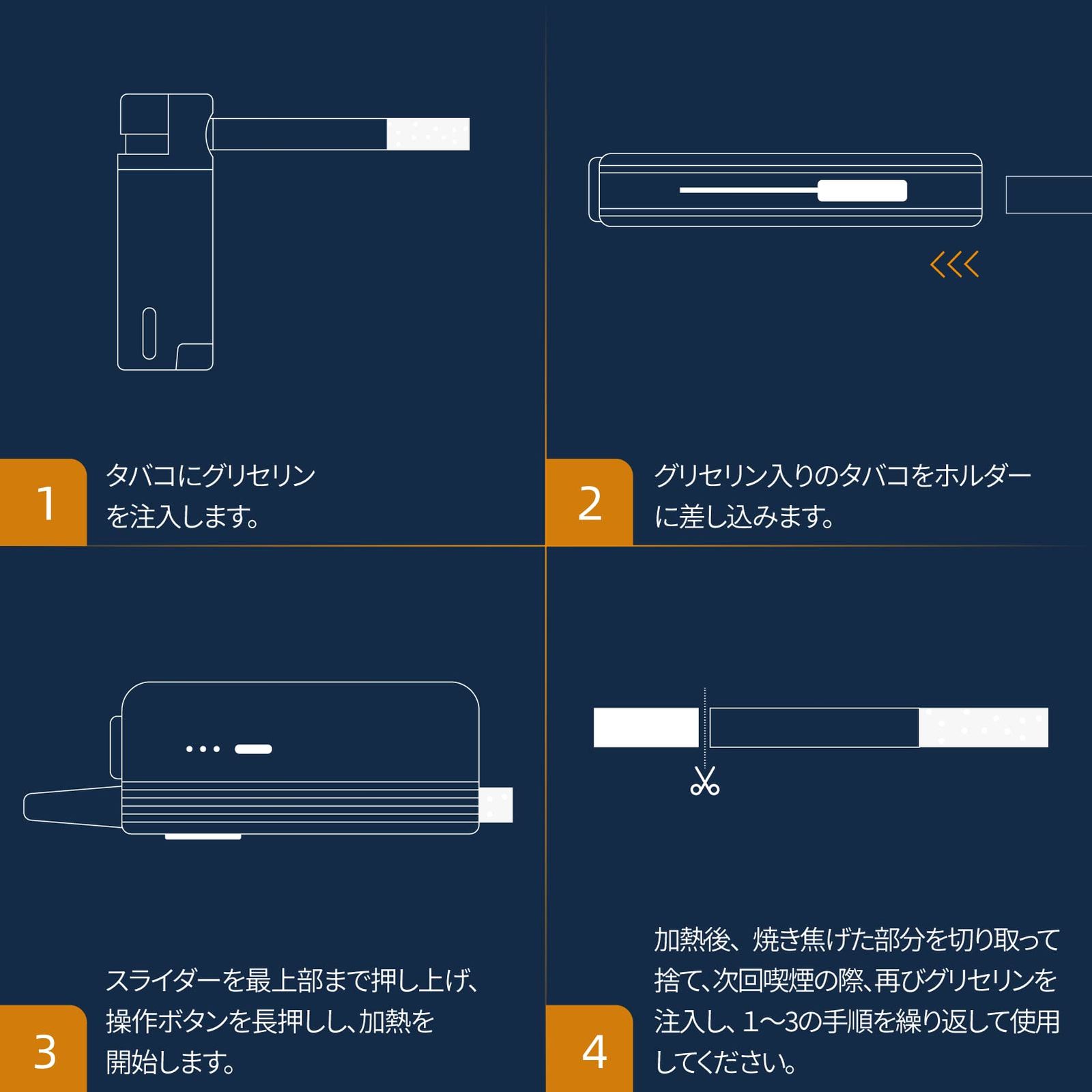 HIMASU 1Be3 加熱式たばこ ヴェポライザー 紙巻き専用 「デバイス」で タバコ1本を3回吸える 節約 「ヴェポライザー」（グレー）