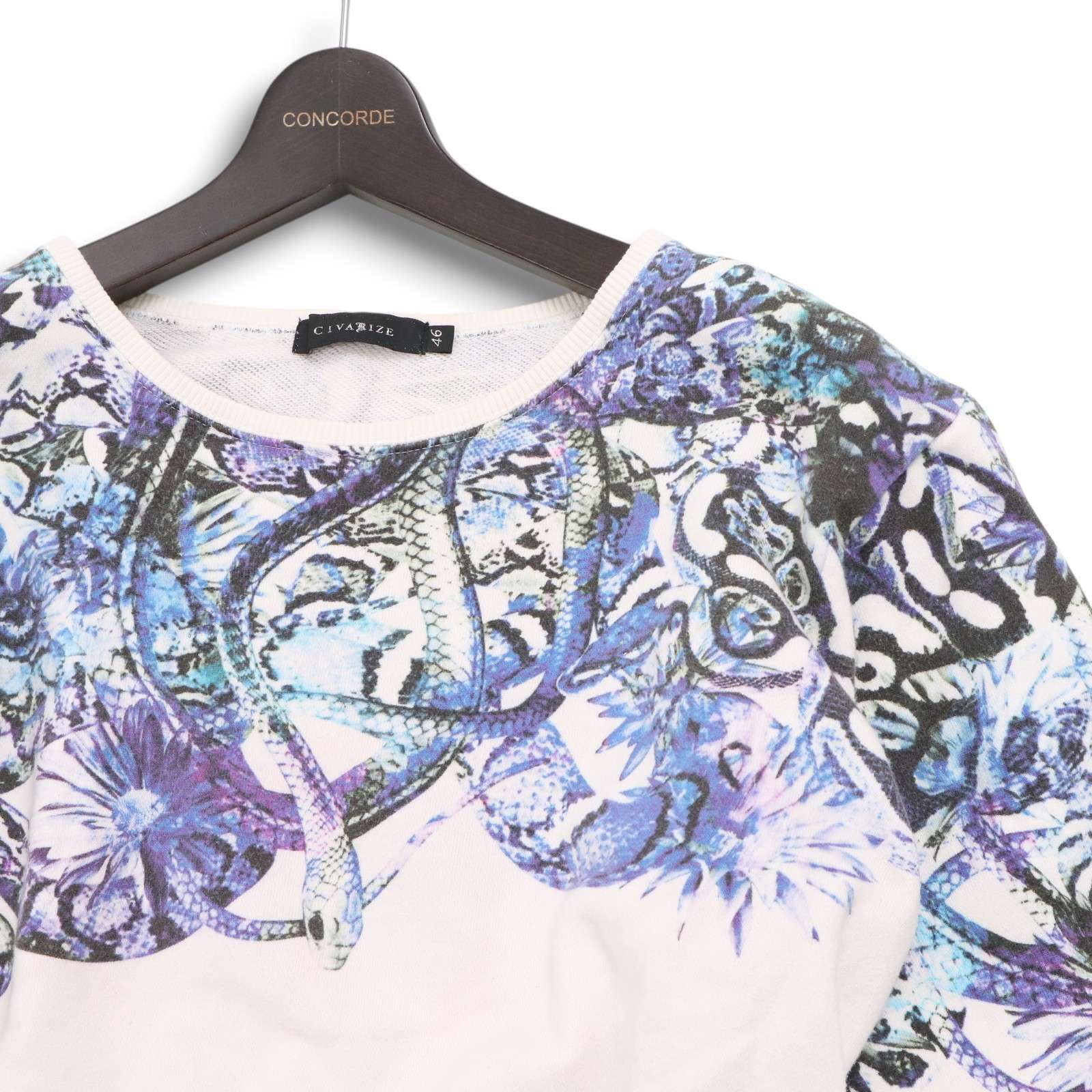 CIVARIZE シヴァーライズ 通年 スウェット☆ 蛇 スネーク花柄 フラワー 