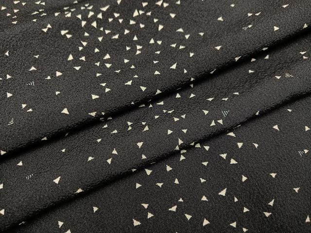 平和屋着物●上質な小紋 霞文 正絹 AABC4446ph