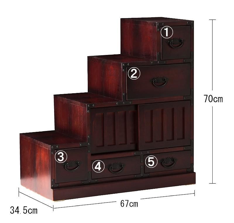 民芸家具調 左下がり