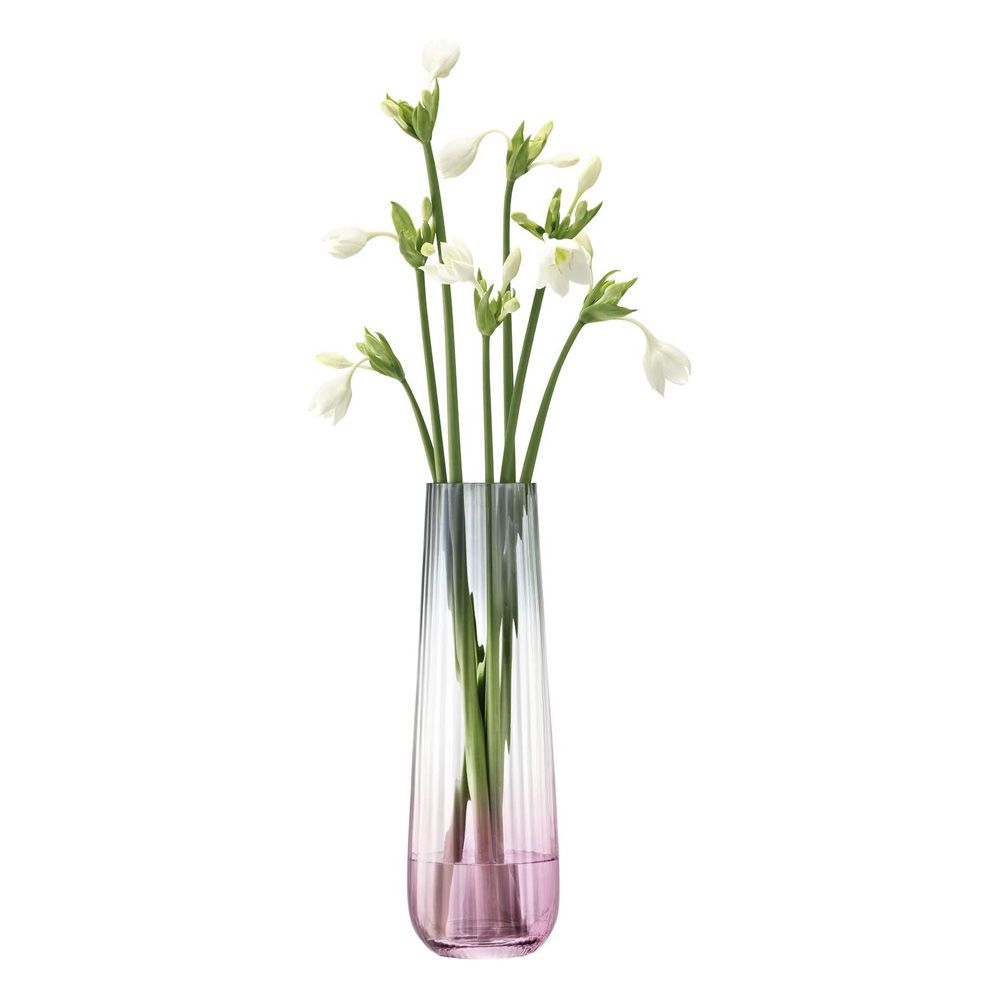 LSA Dusk Vase LDU13 G1400-36-152 ピンク|グレー 高さ36cm | 花器 花瓶 フラワーベース ガラス エルエスエー