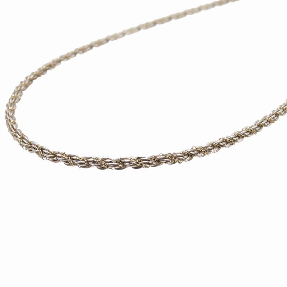 TIFFANY＆Co. ティファニー ネックレス シルバー ゴールド ツイスト TIFFANY&Co. ティファニー ツイストロープ ネックレス シルバー