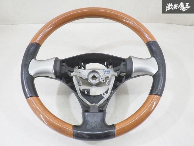 パーソナル ウッドステアリング ウッド ハンドル 当時物 ホーンボタン