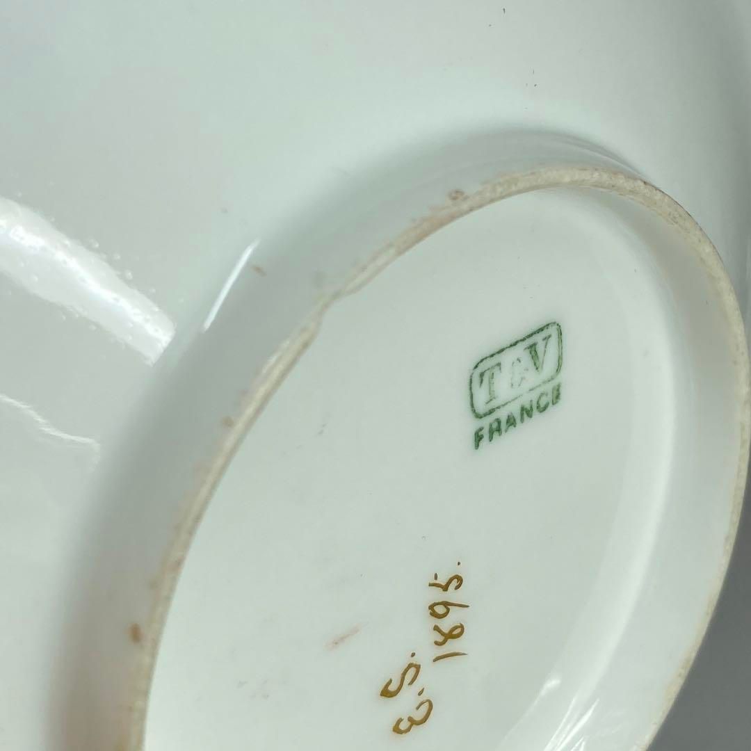 E.S.1895アンティークフランス製金彩カップ-ソーサー東H5-1127