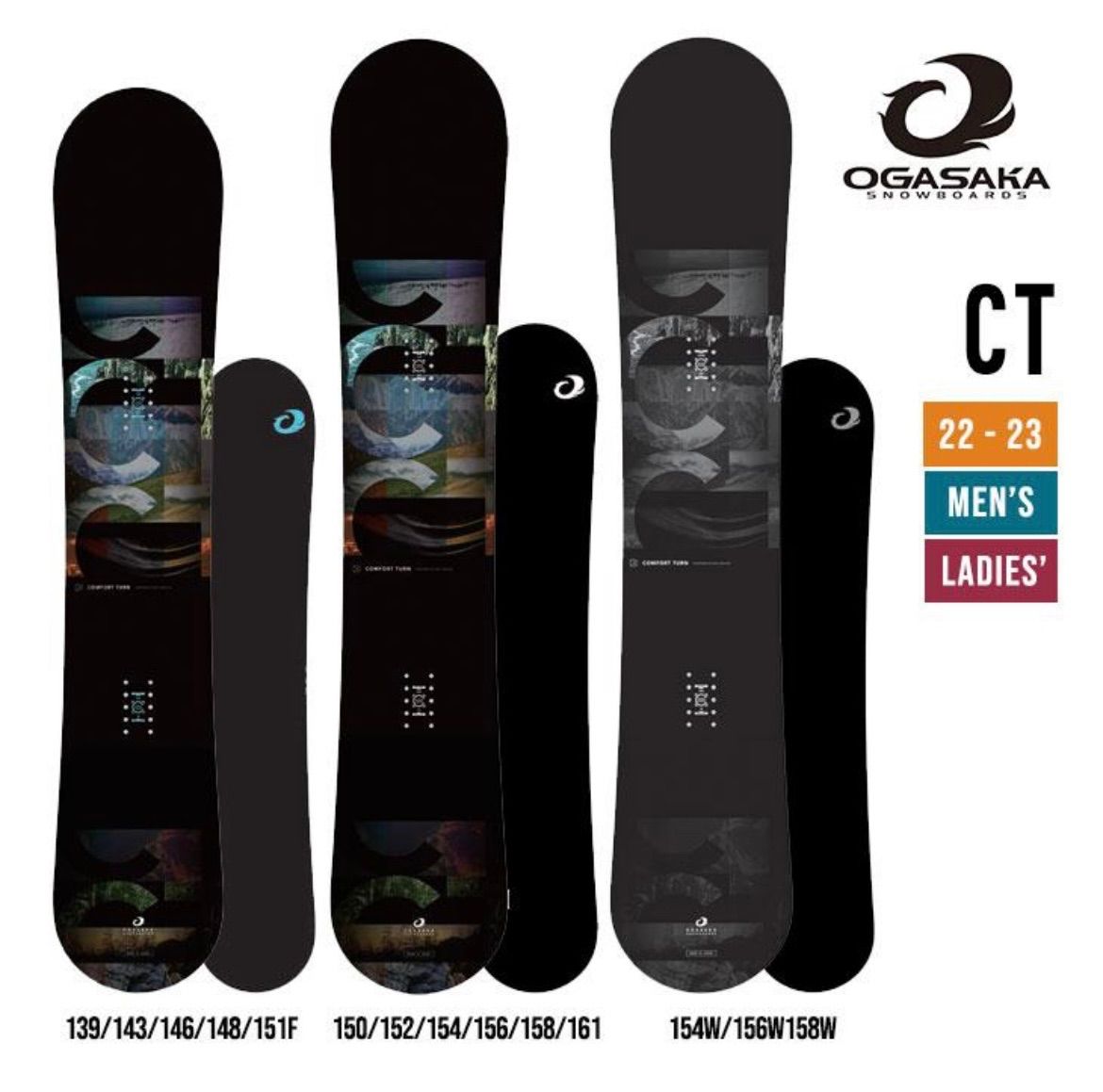 OGASAKA SNOW BOARDS 2022-2023 model CT 148 - SOLE SURF - メルカリ