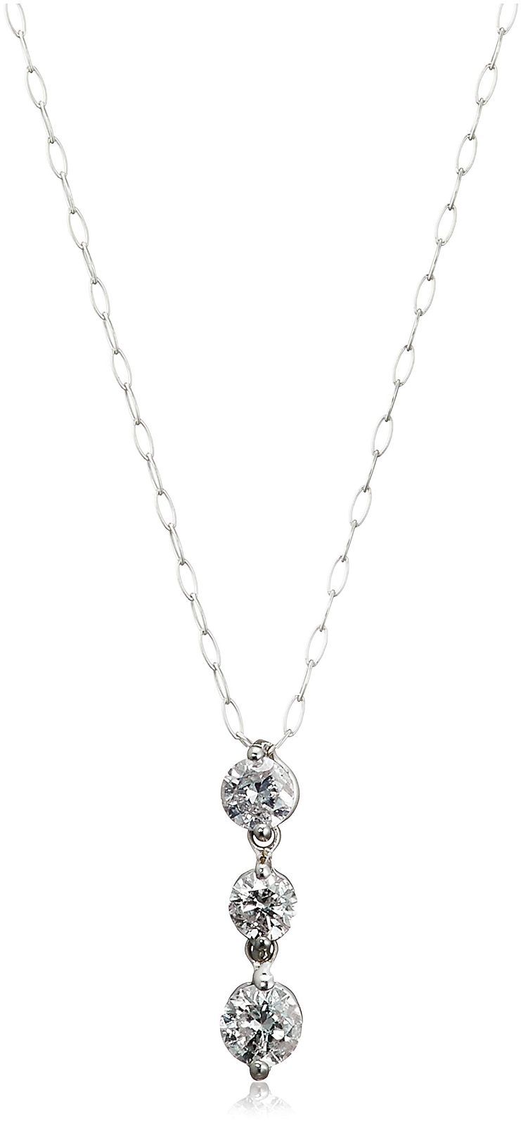 数量 ダイヤモンドネックレス 0.3ct プラチナ D-COLLECTION DN2546A ディーコレクション