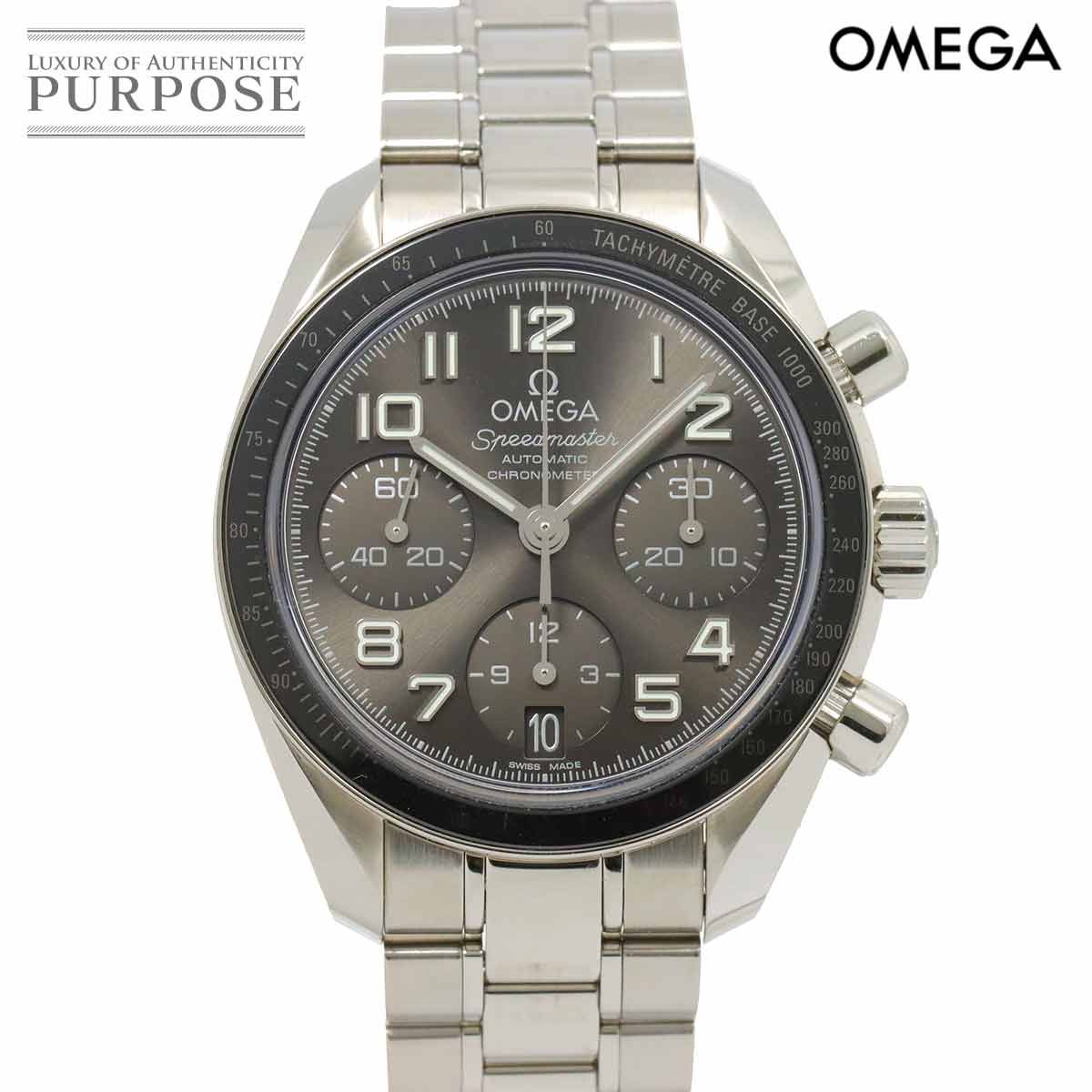 オメガ OMEGA スピードマスター デイト 324 30 38 40 06 001 クロノグラフ メンズ 腕時計 グレー 自動巻き Speedmaster 90282587