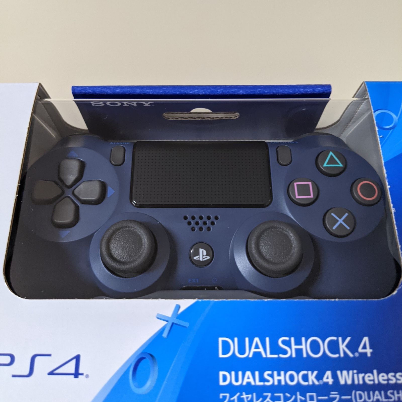 新品・未開封品】PS4 純正 DUALSHOCK4 ミッドナイトブルー - メルカリ