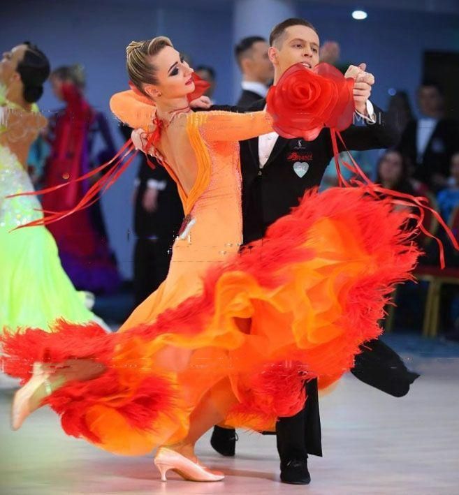 フリルフロート 花 社交ダンス モダンダンス オーダーメイド