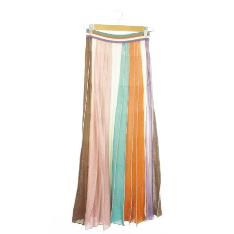 ミッソーニ MISSONI マキシスカート ニット ロング タイト ストライプ 