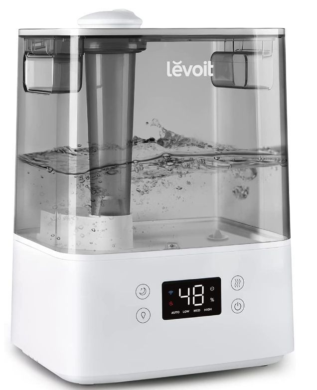 Levoit 加湿器 卓上 大容量 6L 超音波加湿器 静音 自動的湿度調整