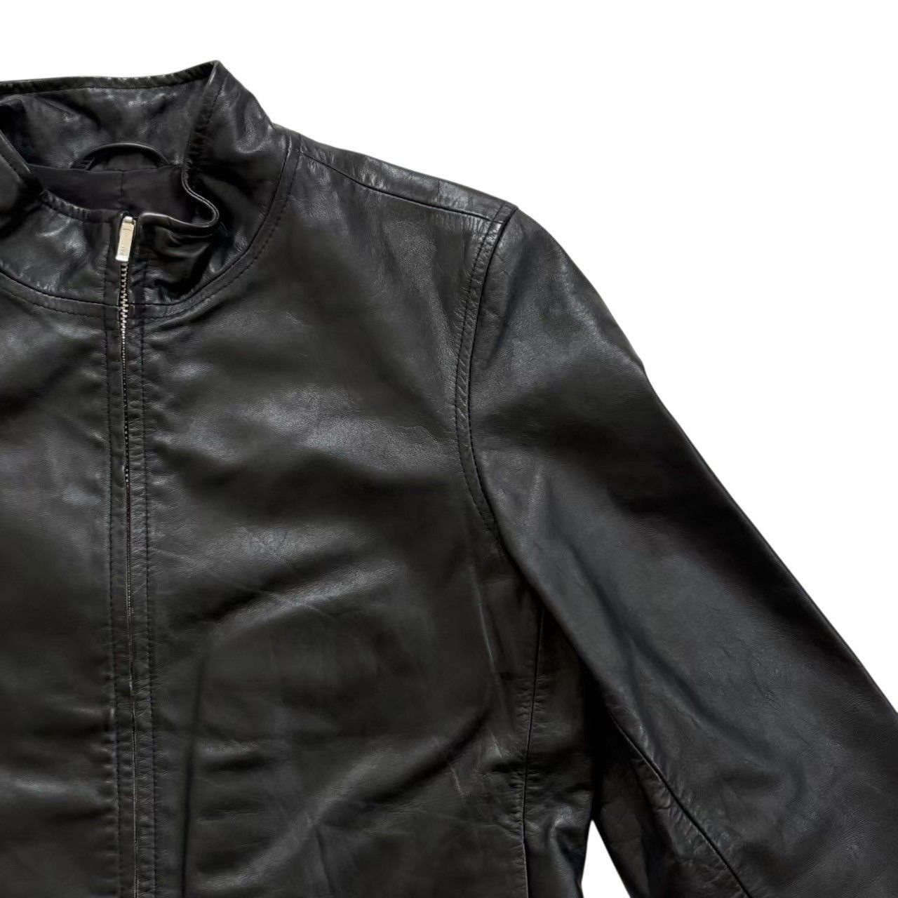 GAP ギャップ レザージャケット 黒 シングルライダー アウター 上着