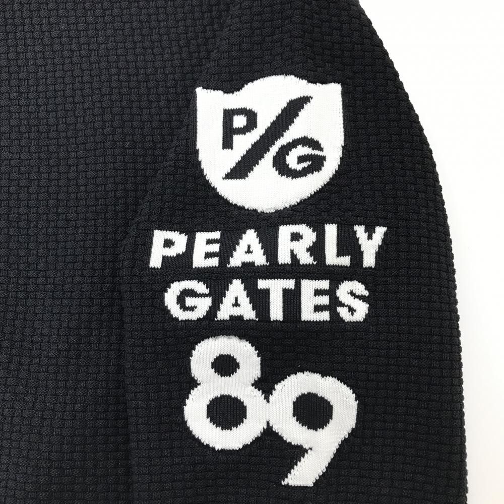 お見逃しなく！ パーリーゲイツ ニットジャケット ダークネイビー 総柄織生地 ロゴレッド メンズ 5 L ゴルフウェア 2025年モデル PEARLY GATES