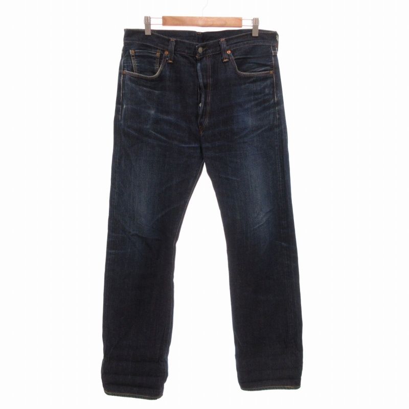 リーバイス ビンテージ クロージング LEVI'S VINTAGE CLOTHING LVC 501XX 1947年モデル 復刻 ビッグE セルヴィッジ 赤耳 日本製 ストレート インディゴブルー 38 XL GY27 /TZ