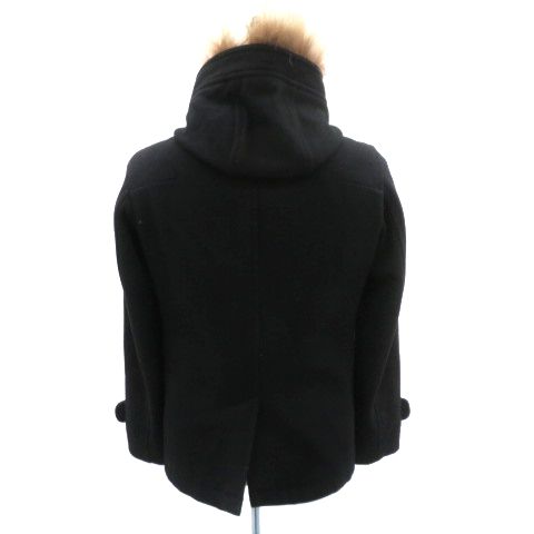 【美品】TAKEO KIKUCHI タケオキクチ Pコート ダブルボタン ウール TAKEO KIKUCHI タケオキクチ 起毛 ハーフコート 裏地無し ボタン
