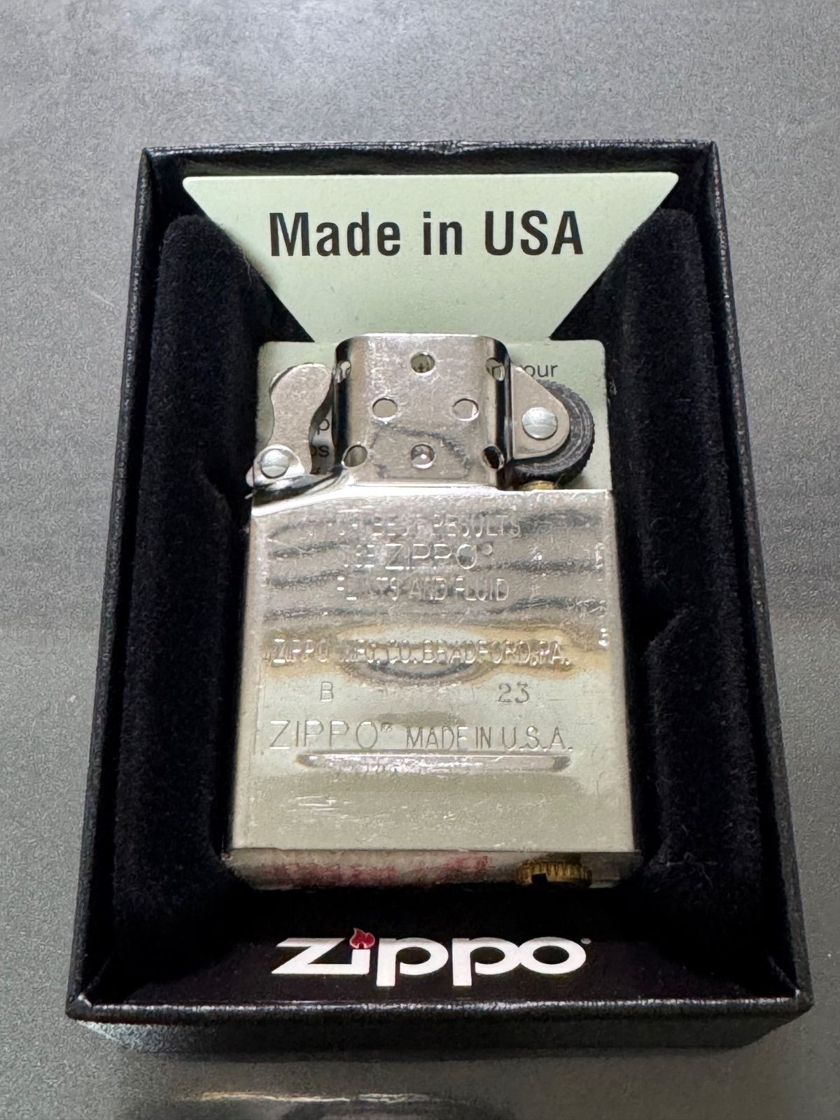 zippo 純正インサイドユニット 2023年製 シルバーインナー