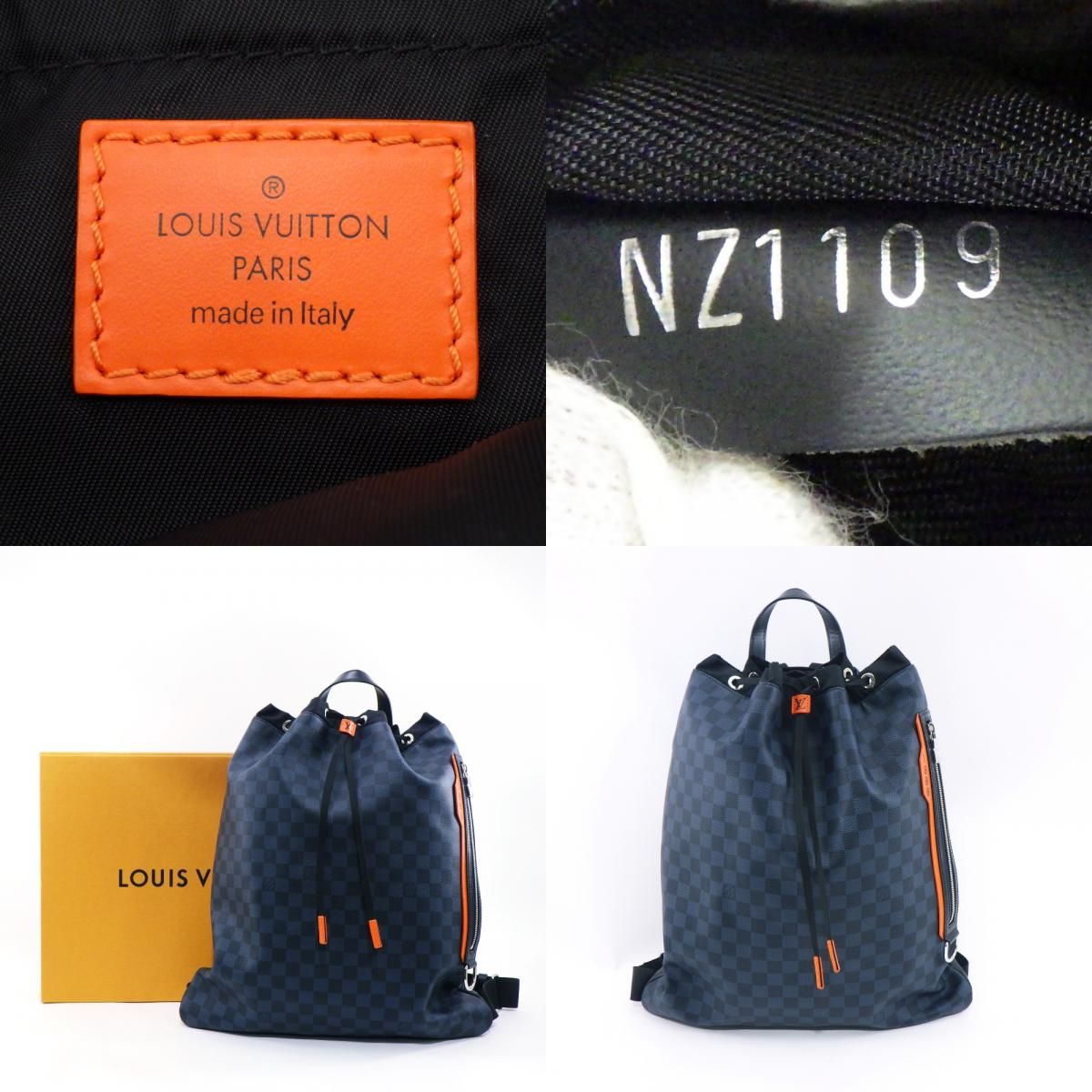 LOUIS VUITTON N40170 Damier cobalt Gym-backpack purse Backpack-Bag  DamierCanvas