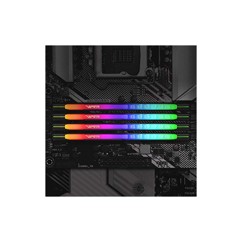 Patriot Memory パトリオットメモリ Viper Steel RGB DDR4 3600MHz PC4-28800 32GB 16GBx2枚 デュアルキット デスクトップ用メモリ PVSR432G360C0K UP786_INFO