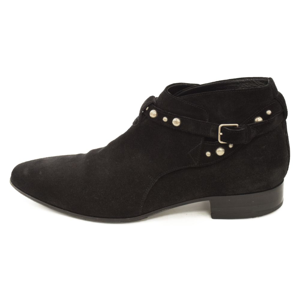 Saint Laurent 黒 スエード アンクルブーツ Saint Laurent 黒 スエード アンクルブーツ 三越伊勢丹 | SAINT