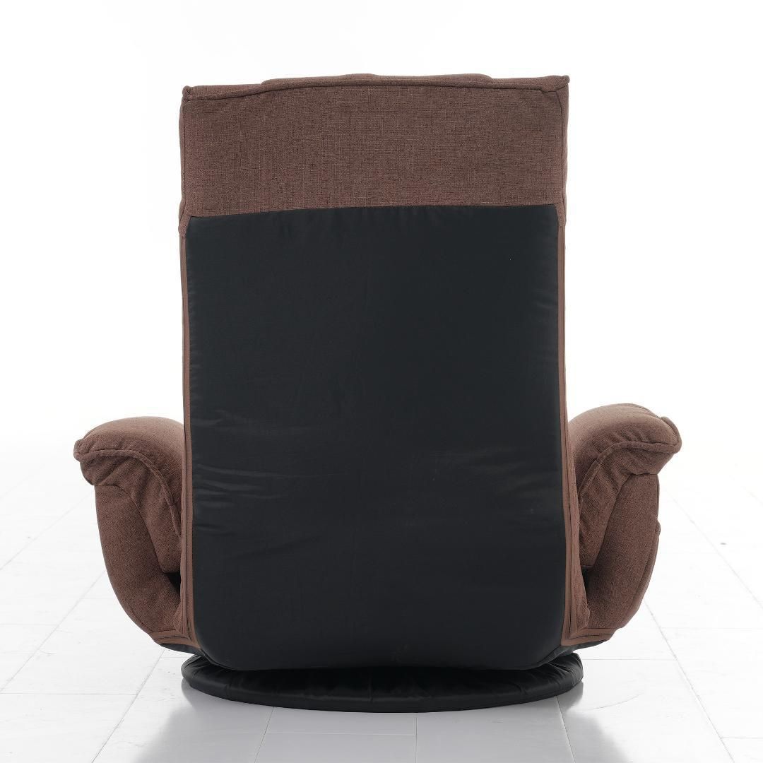 回転式座椅子肘掛けハイバック座いすリクライニング1人掛けソファー