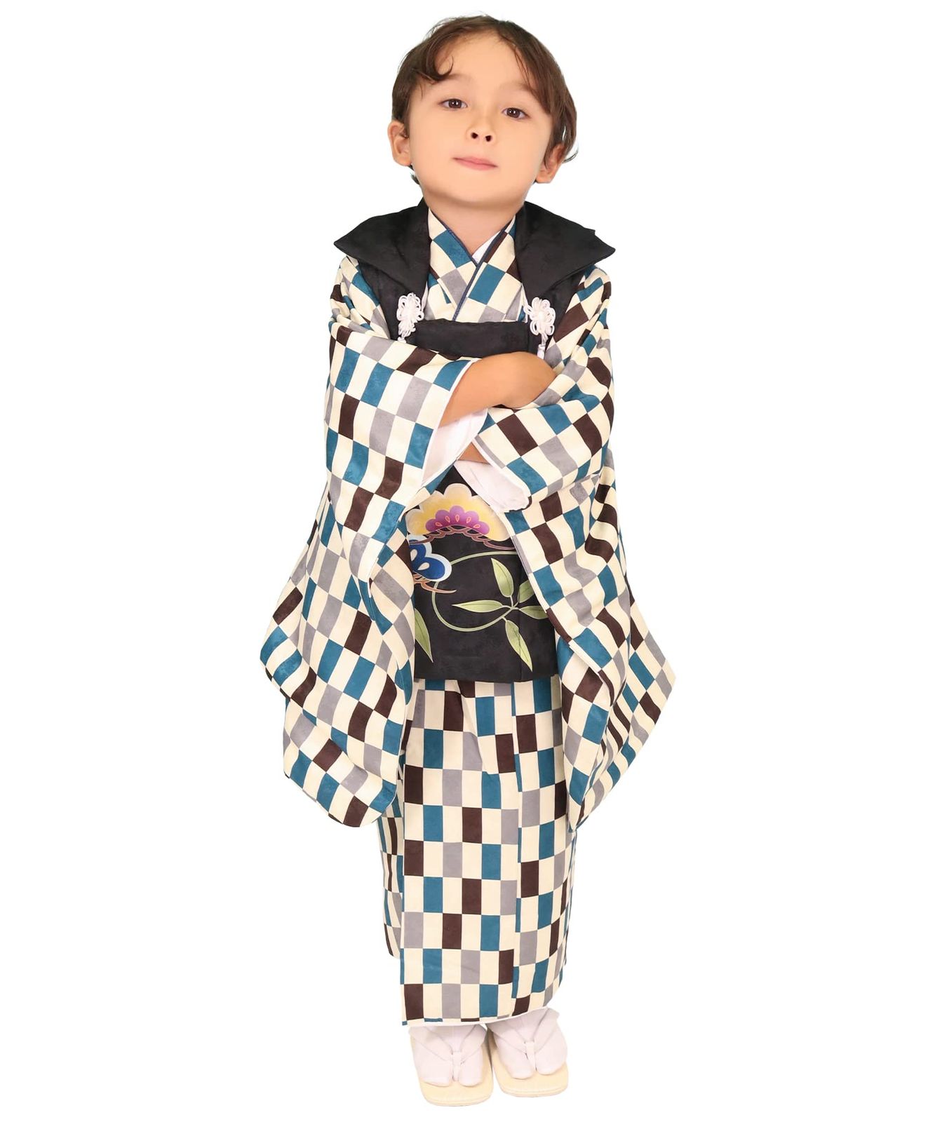 男の子 着物 3歳 被布 七五三 フルセット キョウエツ しちごさん KYOETSU