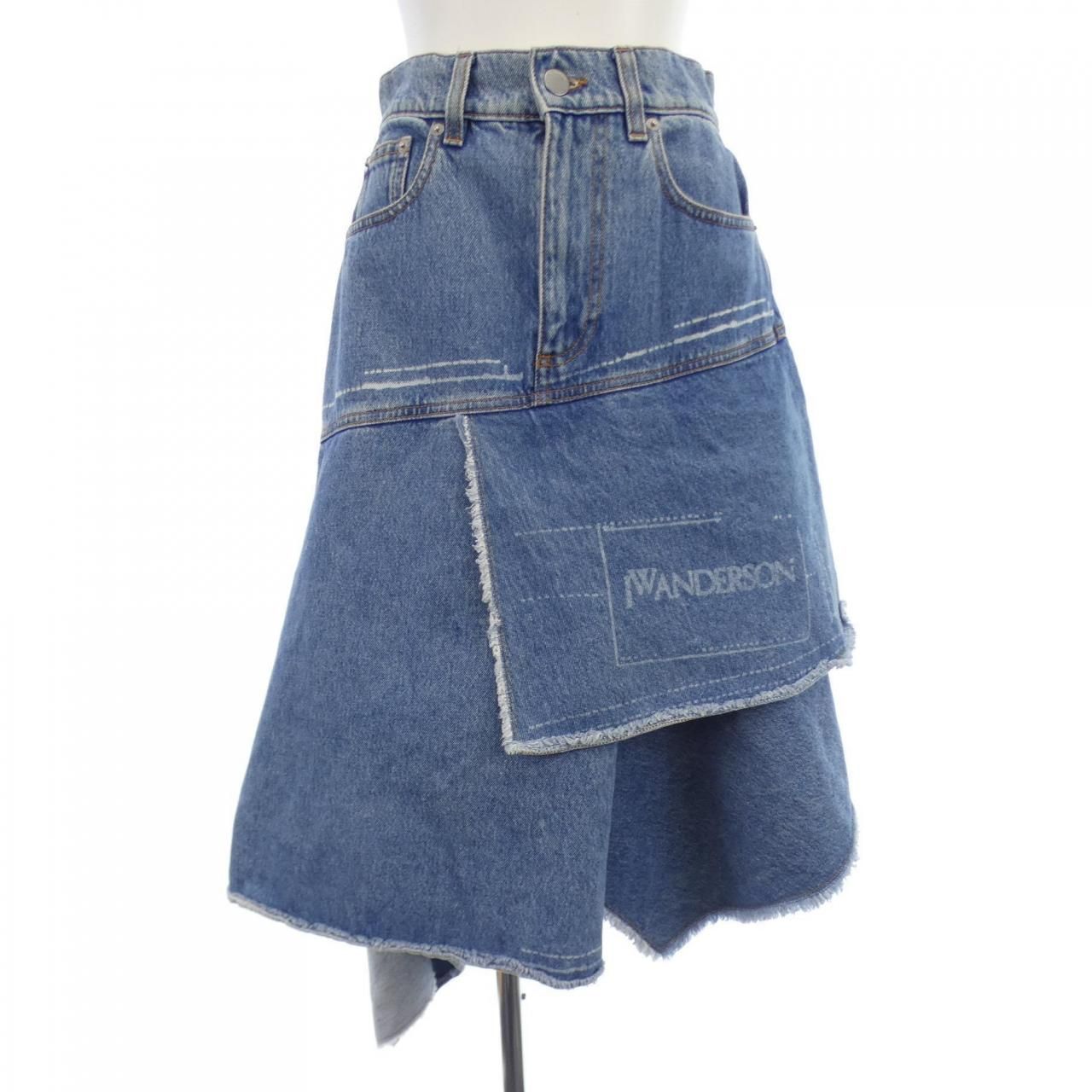 J.Ｗ.ANDERSON ジェイダブリューアンダーソンミニスカート JW Anderson カーブ ミニスカート | ブルー | FARFETCH JP