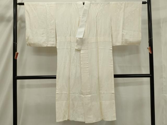 平和屋着物□上質な長襦袢 無双仕立て 草花文 暈し染め 逸品 未