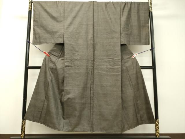 平和屋着物●男性 本場大島紬 80亀甲 総詰め 正絹 DAAS2201tw
